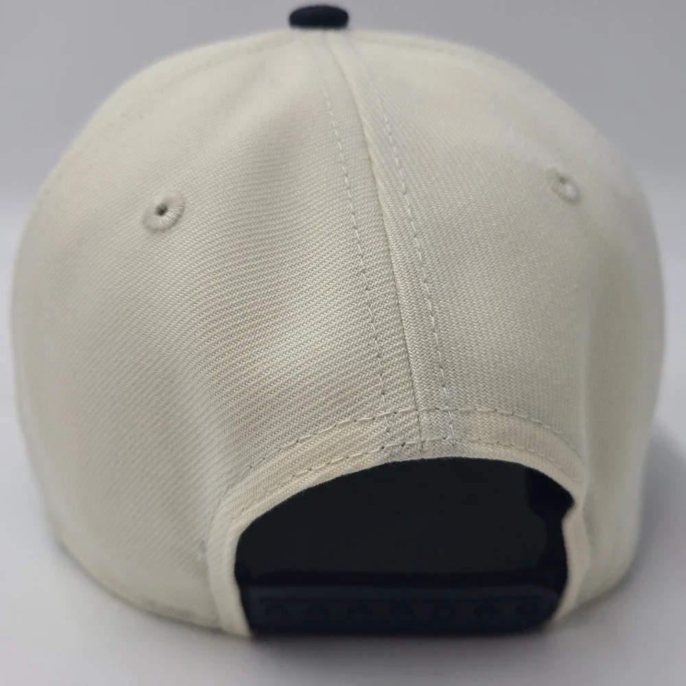 Women Houston Texans Hat Snapback New Era 9Forty Cream Blue NFL Football M-Crown